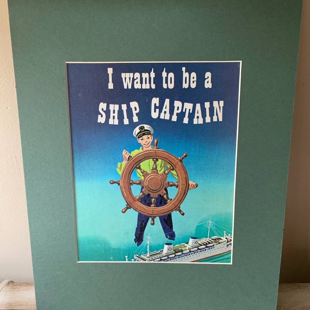 2/$40 Children’s book cover “I want to be a Ship Captain